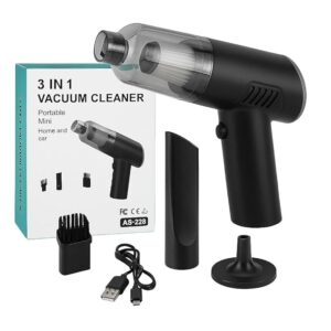 Powerful 3-in-1 Vacuum Cleaner for Car & Home – Compact, Cordless, Wet & Dry, Blower Function, Mini & Portable for Sofa, Dust, and Deep Cleaning - Portable Vacuum Cleaner for car, Bike and Sofa.
