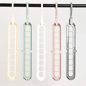 9 in 1 Magic Hanger Storage Rack Adjustable Anti-Slip Hanger Hooks Closet Tie Scarf Organize Holder Pants Clothing Drying Rack.