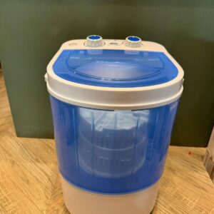 Portable 4 kg 2 Star Single Tub Top Load Mini Washing Machine with 1.5 kg Dryer Basket (Blue